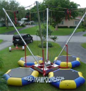 TRAILER BUNGEE TRAMPOLINE MOBILE by MAXI-TRAMPOLINE.com Leader in design and production of amusement sports attractions, recreation rides and Fun sport games like the BUNGEE TRAMPOLINE, bungy trampoline, 1in1 4in1 5in1 6in1 SALTO Trampolino, fix stationary portable and mobile bungee trampoline on trailer, ELASTIC jump 1 way 2 ways 4 ways 5 ways 6ways, aerojump, 4in1 eurobungy trampolines, trailer CLIMBING walls, COMBO jumping and climbing wall 2 bays 3bays 4 bays, Funball Shootair compressed air cannons ball from 1 to 30 cannons, Playgrounds, Bobsleigh Roller Coaster, Rodeo mechanic bull and horse, Aero spaces bikes, bungy jumping, Sling Shot, play grounds, aerotrim gyroscope, extreme Fun rides, foam air cannon ball game, inflatable thing, Leisure theme ATTRACTIONS and AMUSEMENT Parks CONSULTING and more products and services - WEB SITE: www.maxi-trampoline.com - CONTACT EMAIL: infogames@maxi-trampoline.com